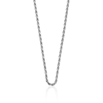 Sterling Silver Twisted Rope Chain Necklace, 2 of 5
