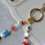 Glass And Ceramic Beaded Custom Phone Charm, thumbnail 3 of 8