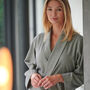 Women's 'Orkney' Herringbone Brushed Cotton Robe, thumbnail 3 of 5