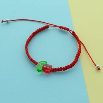 Personalised Macrame Tulip Flower Bracelet, 7 of 9