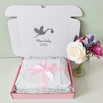 New Baby Girl Floral Babygrow Outfit Gift Set, 2 of 9