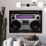 Custom Song Memory Anniversaty Boombox Music Gift For Him, thumbnail 8 of 9