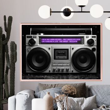 Custom Song Memory Anniversaty Boombox Music Gift For Him, 8 of 9