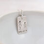 Sterling Silver Personalised Drawing Pendant, thumbnail 2 of 4