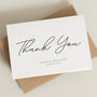 Script Thank You Card Personalised, thumbnail 3 of 4