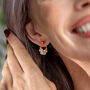 Calliope 18ct Gold Plate Small Pearl Hoop Earrings, thumbnail 1 of 2