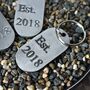 Iron 6th Anniversary Dog Tag Key Ring, thumbnail 9 of 11