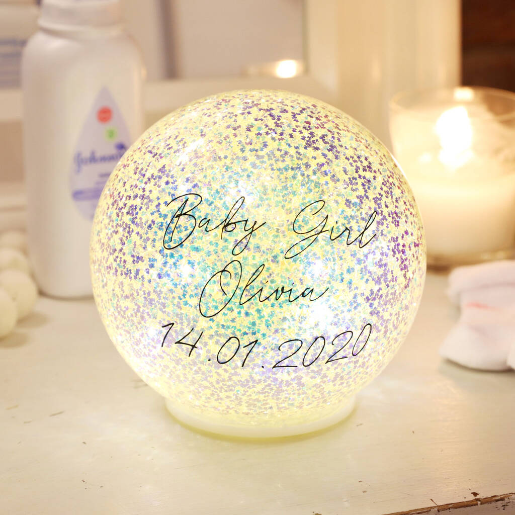 personalised light up globe