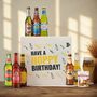Happy Birthday Around The World Lager Craft Beer Gift Box With Glass, thumbnail 1 of 7