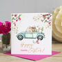 Personalised Easter Card, Driving Bunny, thumbnail 2 of 2