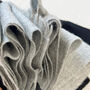 Personalised Cashmere Wool Blend Grey Scarf, thumbnail 4 of 9