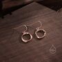 Mobius Hoop Drop Hook Earrings In Sterling Silver, thumbnail 6 of 10