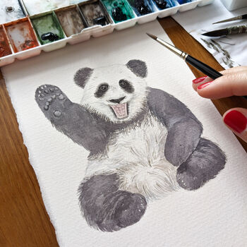 'Well Done, High Five!' Panda Save The Planet Card, 3 of 4