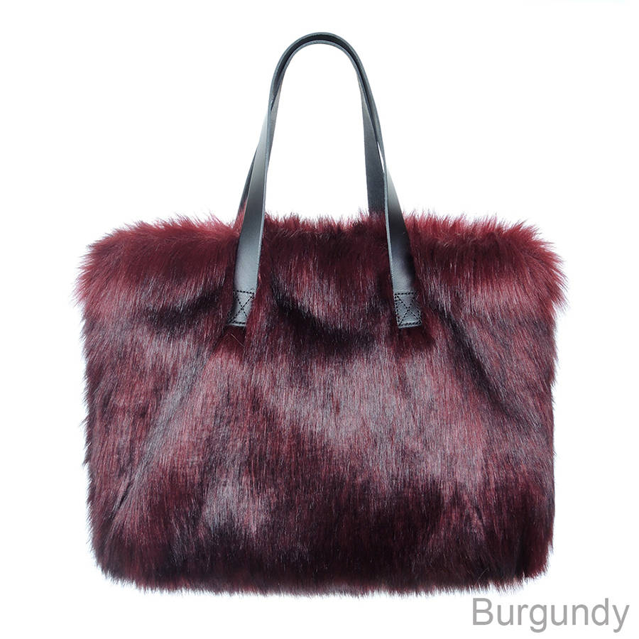 faux fur kersey tote bag by helen moore | notonthehighstreet.com