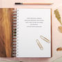 Personalised Gold Monogram Walnut Notebook, thumbnail 3 of 4