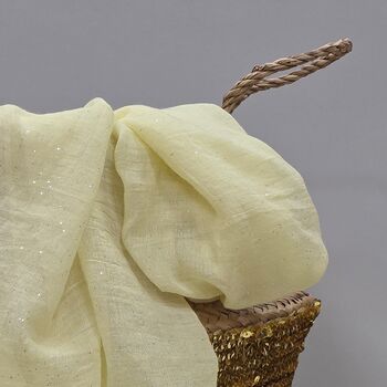 Sparkle Scarf In Yellow, 2 of 3