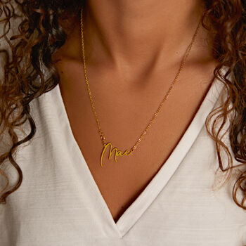 Personalised Name And Gemstone Necklace Gift, 3 of 6