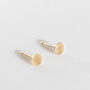 Gold Filled Circle Stud Earrings, thumbnail 1 of 11