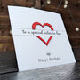 Personalised Birthday Card For Sister In Law – Special Elegant Keepsake – Handmade Gift For Sister In Law – Milestone Greeting Card, thumbnail 1 of 4