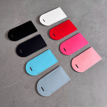 Personalised Leather Luggage Tag, 5 of 9