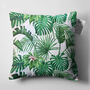 Green Tropical Palm And Eucalyptus Leaves Cushion Cover, thumbnail 5 of 7