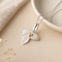 Personalised Sterling Silver Holly Necklace – December Birth Flower, thumbnail 2 of 9