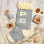 Christmas Knitting Kit Monogram Stocking, thumbnail 1 of 12