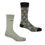 Tri Grey And Recycled Ribbed Grey Men's Socks Bundle, thumbnail 1 of 5