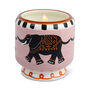 Hand Painted Elephant Ceramic Candle, thumbnail 1 of 2