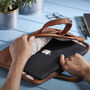 Personalised Leather Laptop Briefcase, thumbnail 5 of 5