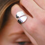 Sterling Silver Hammered Adjustable Wrap Ring, thumbnail 1 of 8