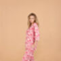 Indian Cotton Cherry Blossom Print Pyjama Set, thumbnail 4 of 4