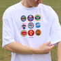 Crystal Palace Football Beer Mats Oversized T Shirt, thumbnail 9 of 10