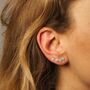 Crystal Flower Studs, thumbnail 1 of 2