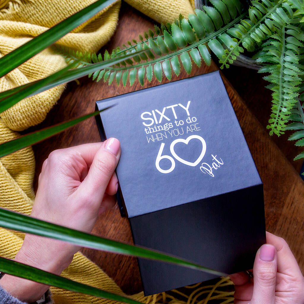 Personalised Sixty Things To Do When You Are 60 Gift, 1 of 11