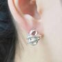 Coiled Knot Sterling Silver Stud Earrings, thumbnail 2 of 7