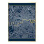 London Triptych Map Screen Prints | Navy And Gold, thumbnail 5 of 6