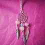 Handmade Boho Silver Plated Dream Catcher Necklace, thumbnail 4 of 4