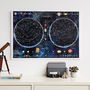 Stars And Constellations Glow Map, Night Sky Poster, thumbnail 5 of 7