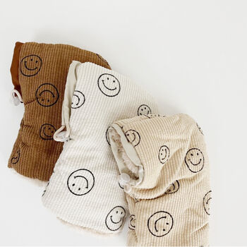 Kids Smiley Face Print Scooter And Bike Hand Warmer, 2 of 7