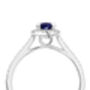 Rosalind Created Sapphire And Lab Grown Diamond Ring, thumbnail 3 of 11