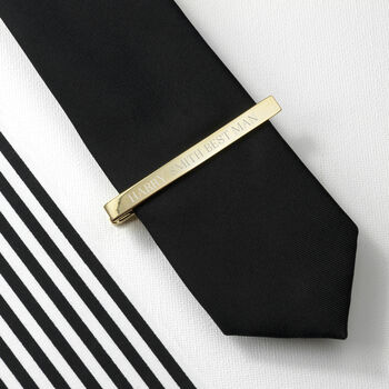Personalised Gold Plated Tie Clip, 5 of 8
