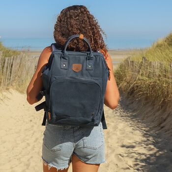 Waxed Canvas Backpack Cooler, 2 of 7