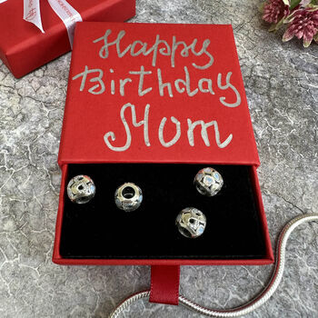 June Birthstone Charm Birthday Anniversary Silver Gift, 7 of 7