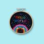 Hello World Cross Stitch Kit, thumbnail 1 of 4