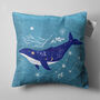 Blue Pillow Cover With Whale And Ursa Major Design, thumbnail 5 of 7