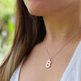 Sterling Silver Chunky Initial Necklace, thumbnail 4 of 12