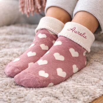 Personalised Heart Socks And Matching Heart Mug, 2 of 4