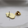 Pink And Purple Butterfly Enamel Pin With Gold Detail, thumbnail 5 of 7
