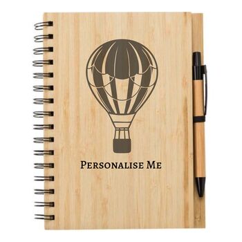 Travel Themed Engraved Notebook And Pen Set, 7 of 8